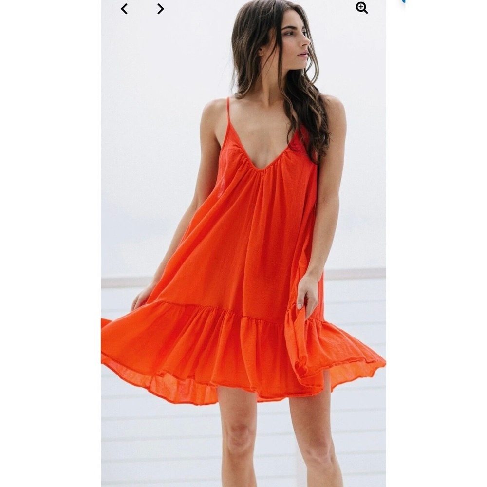 9seed St. Tropez ruffle mini red